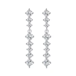 Pandora Style Kwiatki z Frędzlami Kolczyki - BSE870