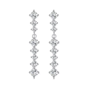 Pandora Style Kwiatki z Frędzlami Kolczyki - BSE870