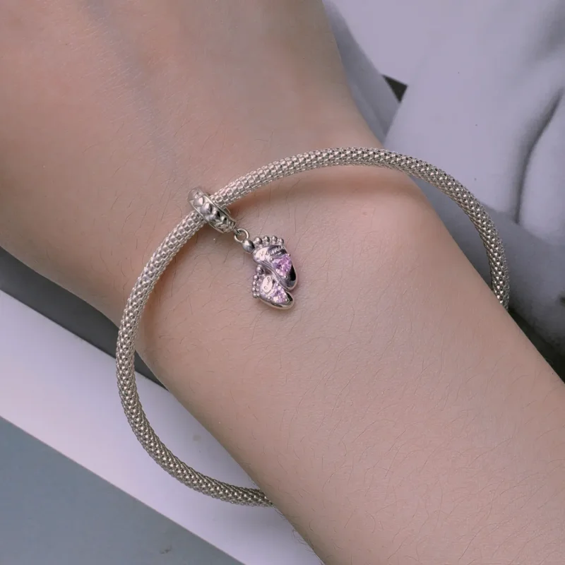 (zdjęcie do) Pandora Style Ślady Miłości Wisior - BSC825 - Wyświetl 5
