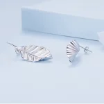 Pandora Style Liście Kolczyki w Kształcie Szpilki - BSE812