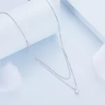 Pandora Style Lśniący Naszyjnik z Podwójną Warstwą - BSN358