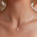Pandora Style Lśniący Naszyjnik z Podwójną Warstwą - BSN358