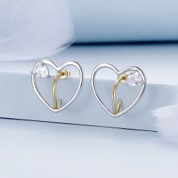 Pandora Style Love Kolczyki w formie kółek - BSE888