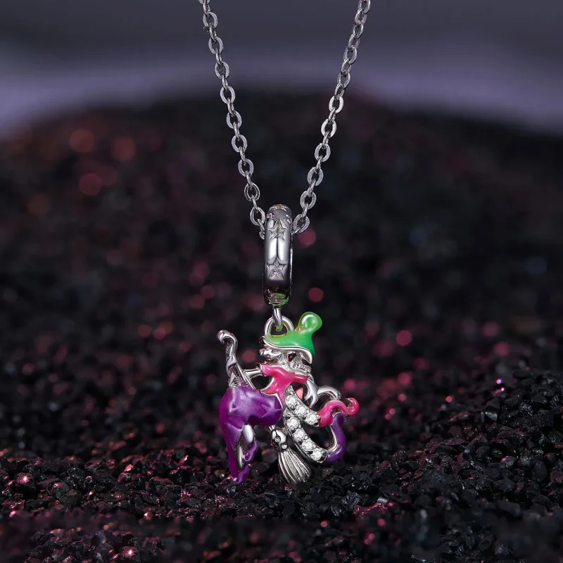 (zdjęcie do) Pandora Style Luminescencyjny zawieszka czarownicy w stylu Pandora - SCC2608 - Wyświetl 2