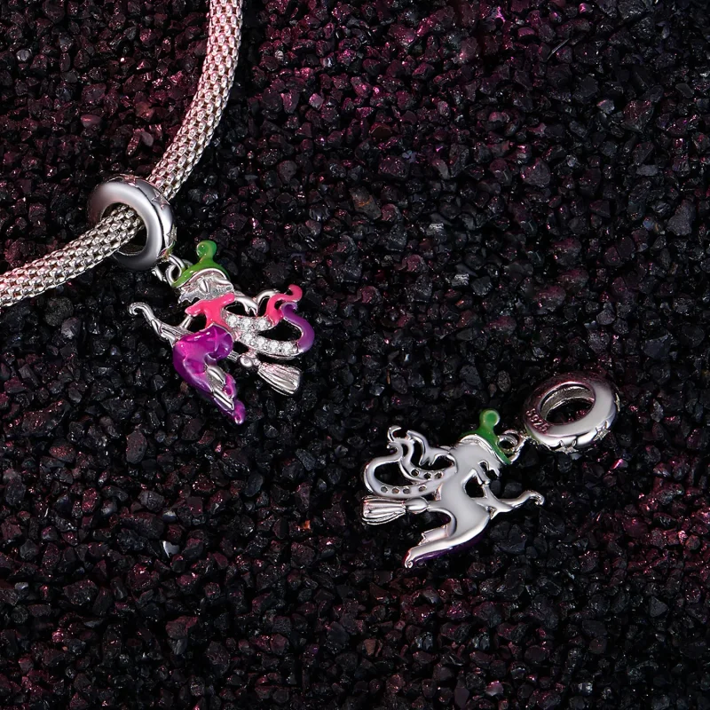 (zdjęcie do) Pandora Style Luminescencyjny zawieszka czarownicy w stylu Pandora - SCC2608 - Wyświetl 4