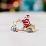 Pandora Style Luminous Santa Claus Is Here Charm - SCC2645