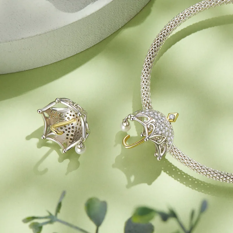 (zdjęcie do) Pandora Style Mały Charm Z Parasolem - BSC862 - Wyświetl 4