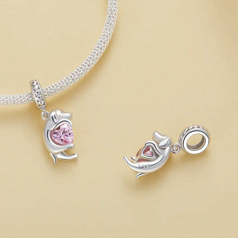 (zdjęcie do) Pandora Style Mały Wisiorek Złotego Retrievera - BSC799 - Wyświetl 4