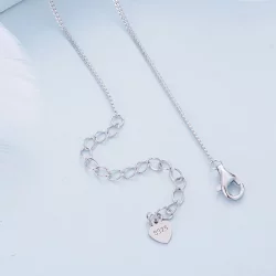 Pandora Style Mobius Double Ring Necklace - BSN362
