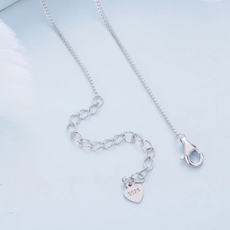 (zdjęcie do) Pandora Style Mobius Double Ring Necklace - BSN362 - Wyświetl 4