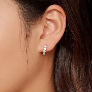 Pandora Style Moissanite Kolczyki Wieszaki - MSE030