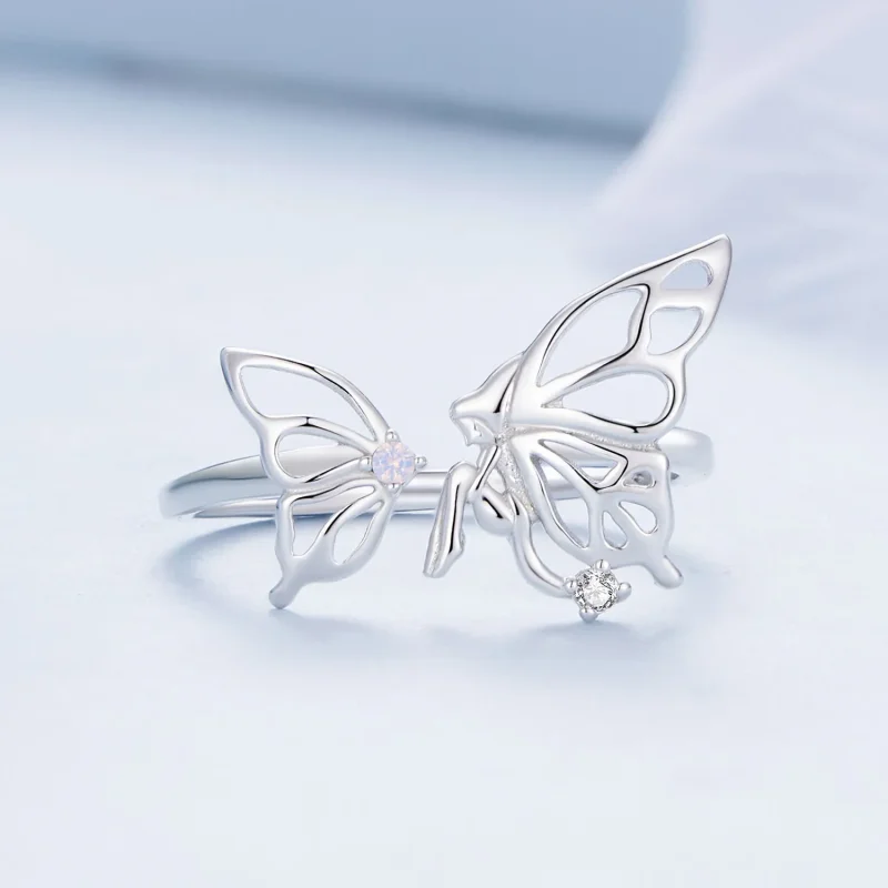 (zdjęcie do) Pandora Style Motyl Elfa Pierścionek - BSR484-E - Wyświetl 3