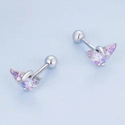 Pandora Style Motyl Nitkowy Kolczyki w Kształcie Śrubki - BSE797