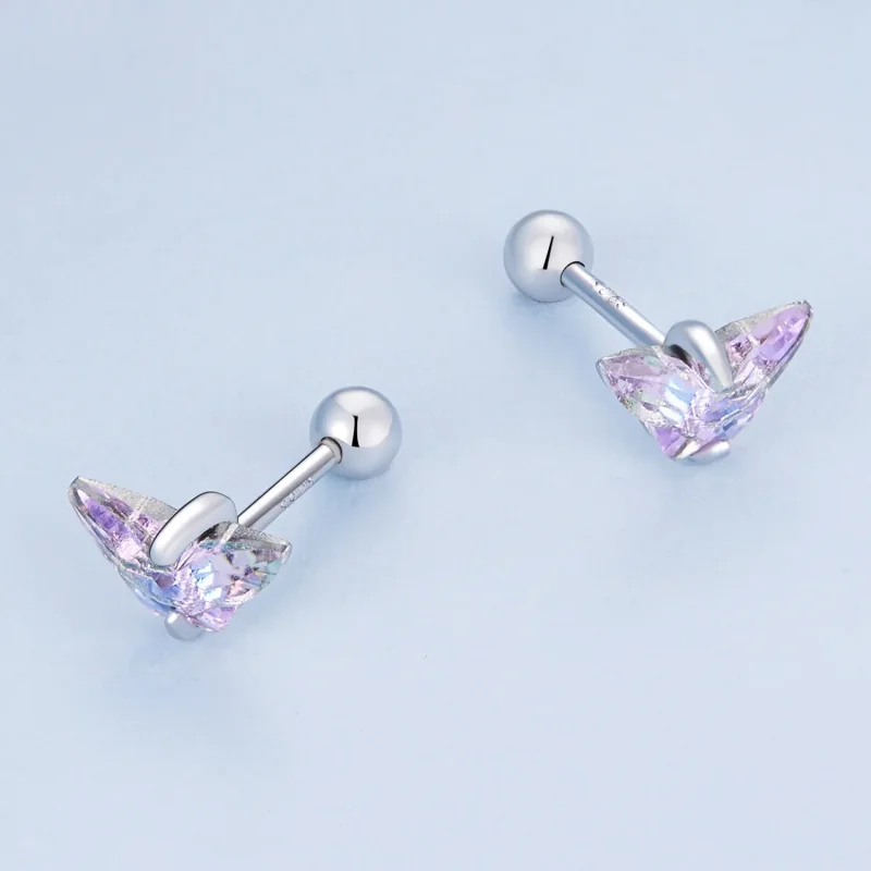 (zdjęcie do) Pandora Style Motyl Nitkowy Kolczyki w Kształcie Śrubki - BSE797 - Wyświetl 4