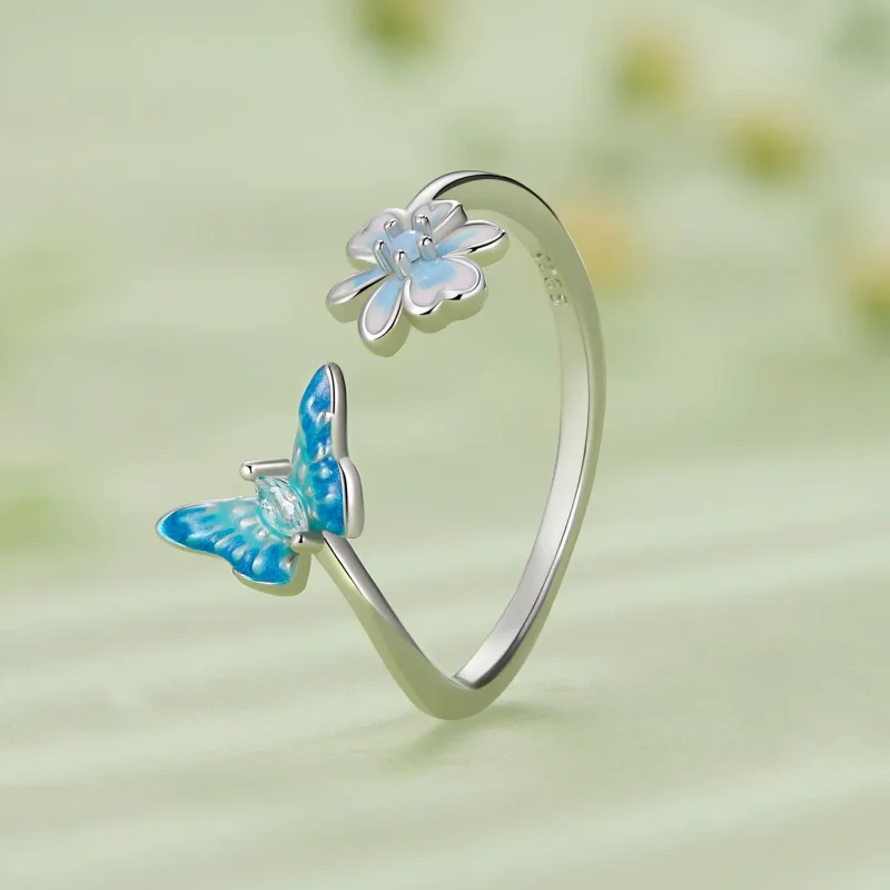 (zdjęcie do) Pandora Style Motyl Otwarty Pierścionek - SCR911 - Wyświetl 2