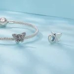 Pandora Style Motyl Silikonowy Charm - SCC2551