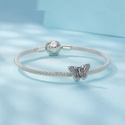 Pandora Style Motyl Silikonowy Charm - SCC2551