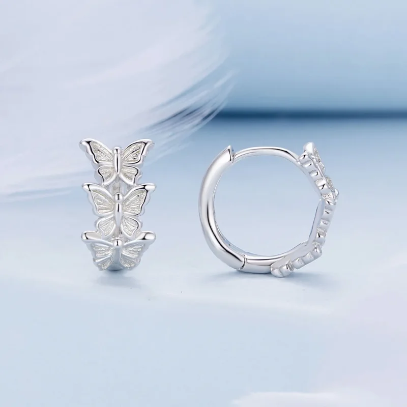 (zdjęcie do) Pandora Style Motyl Wiszące Kolczyki - BSE908 - Wyświetl 2