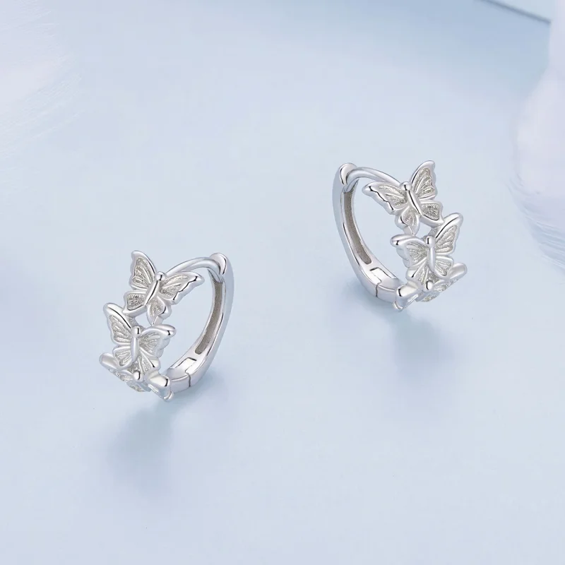 (zdjęcie do) Pandora Style Motyl Wiszące Kolczyki - BSE908 - Wyświetl 3