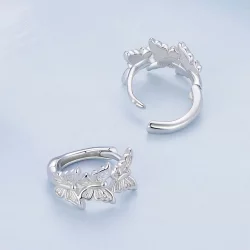 Pandora Style Motyl Wiszące Kolczyki - BSE908