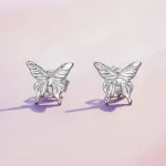 Pandora Style Motylki Kolczyki w Formie Sztyftów - BSE861