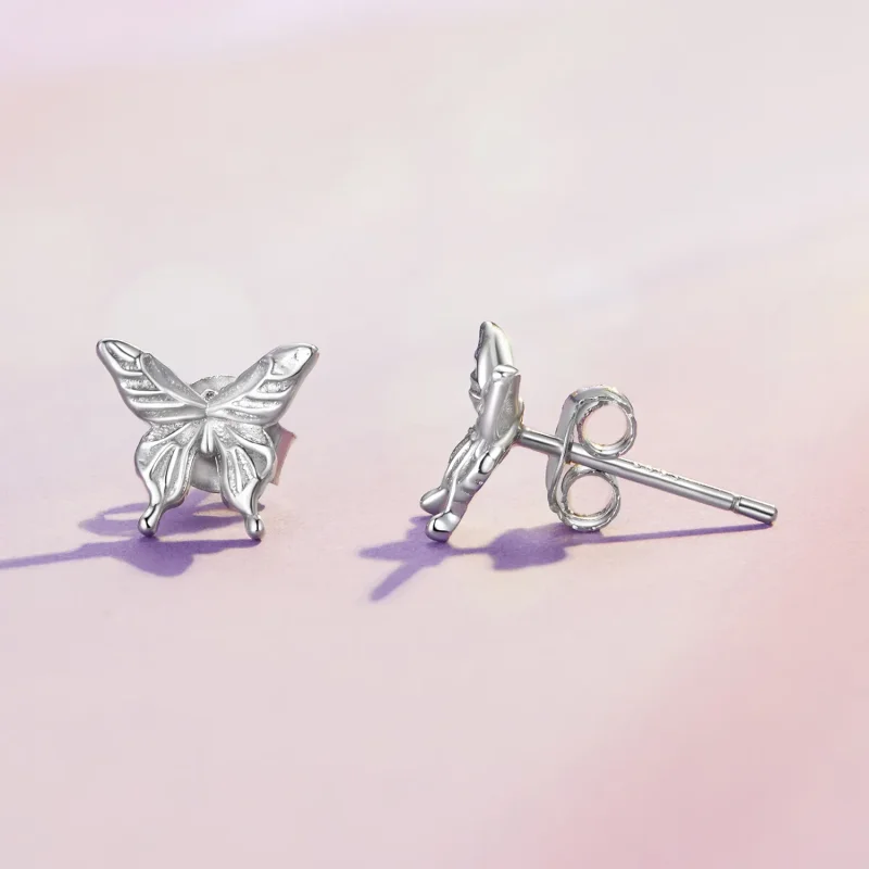(zdjęcie do) Pandora Style Motylki Kolczyki w Formie Sztyftów - BSE861 - Wyświetl 4