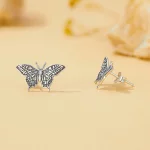 Pandora Style Motylkowe Kolczyki Wkrętki - SCE1637