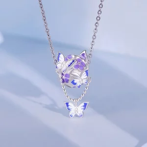 Pandora Style Motyw Motyla Zawieszka na Sznurku - SCC2460