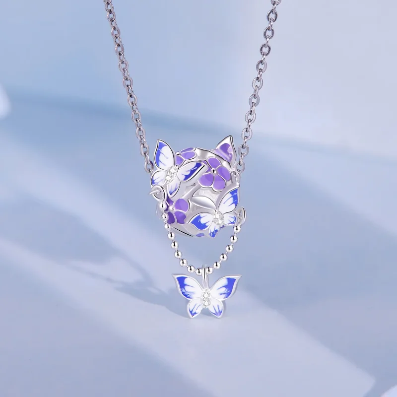 (zdjęcie do) Pandora Style Motyw Motyla Zawieszka na Sznurku - SCC2460 - Wyświetl 2