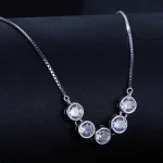 Pandora Style Naszyjnik z 0,3 ct Moissanite (Jeden certyfikat) - MSN022