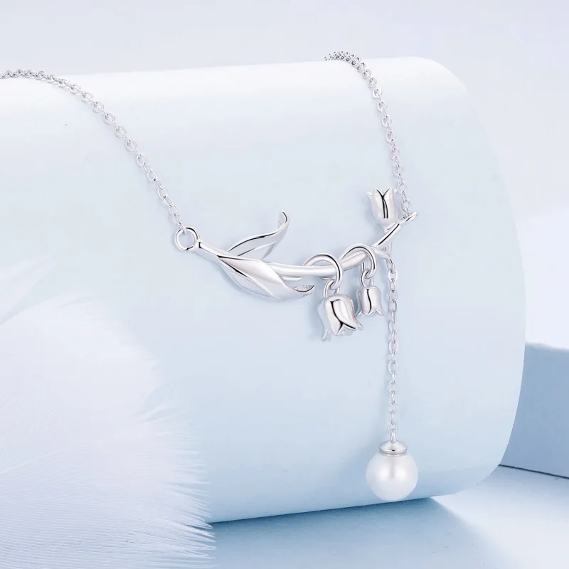 (zdjęcie do) Pandora Style Naszyjnik Z Lilii Doliny - BSN357 - Wyświetl 2