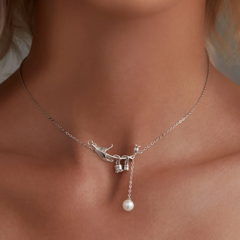 (zdjęcie do) Pandora Style Naszyjnik Z Lilii Doliny - BSN357 - Wyświetl 5