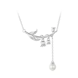 Pandora Style Naszyjnik Z Lilii Doliny - BSN357