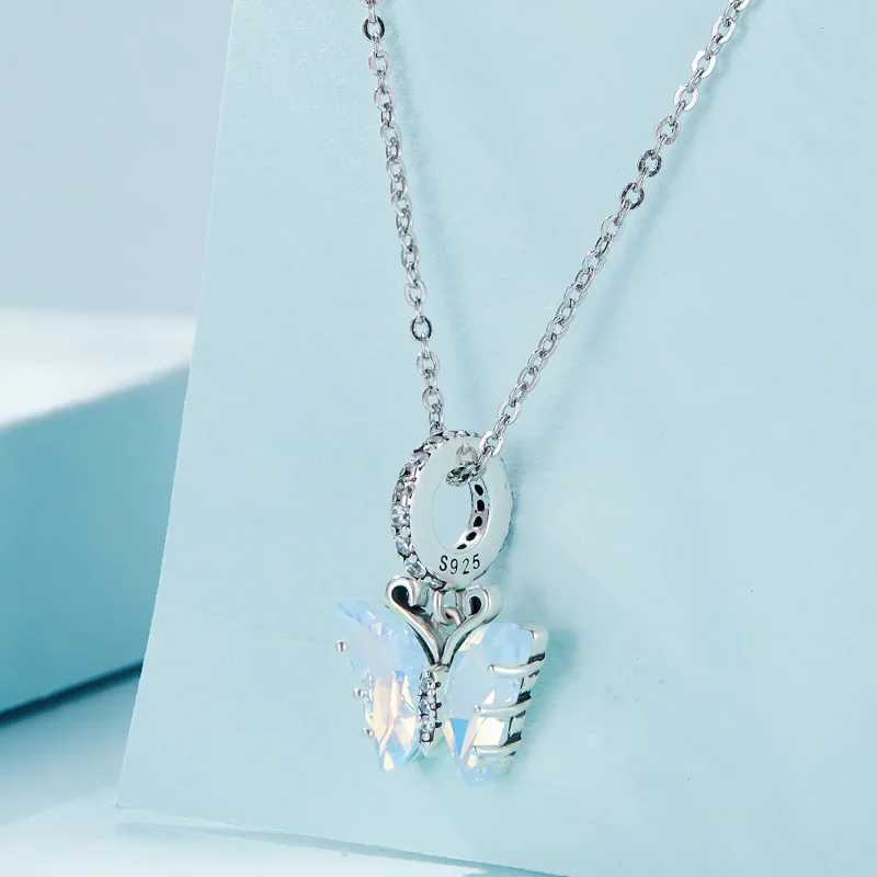 (zdjęcie do) Pandora Style Niebieski Motyl Aurora Dangle - SCC2305 - Wyświetl 2