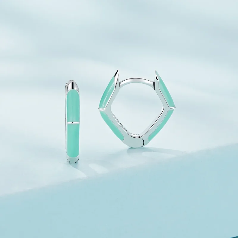 (zdjęcie do) Pandora Style Niebieskie Kolczyki Wisiorki z Błękitnym Diamentem - SCE1569-GN - Wyświetl 2