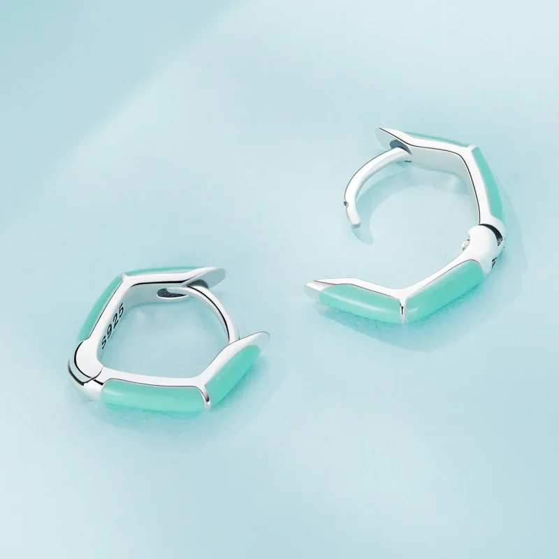 (zdjęcie do) Pandora Style Niebieskie Kolczyki Wisiorki z Błękitnym Diamentem - SCE1569-GN - Wyświetl 4