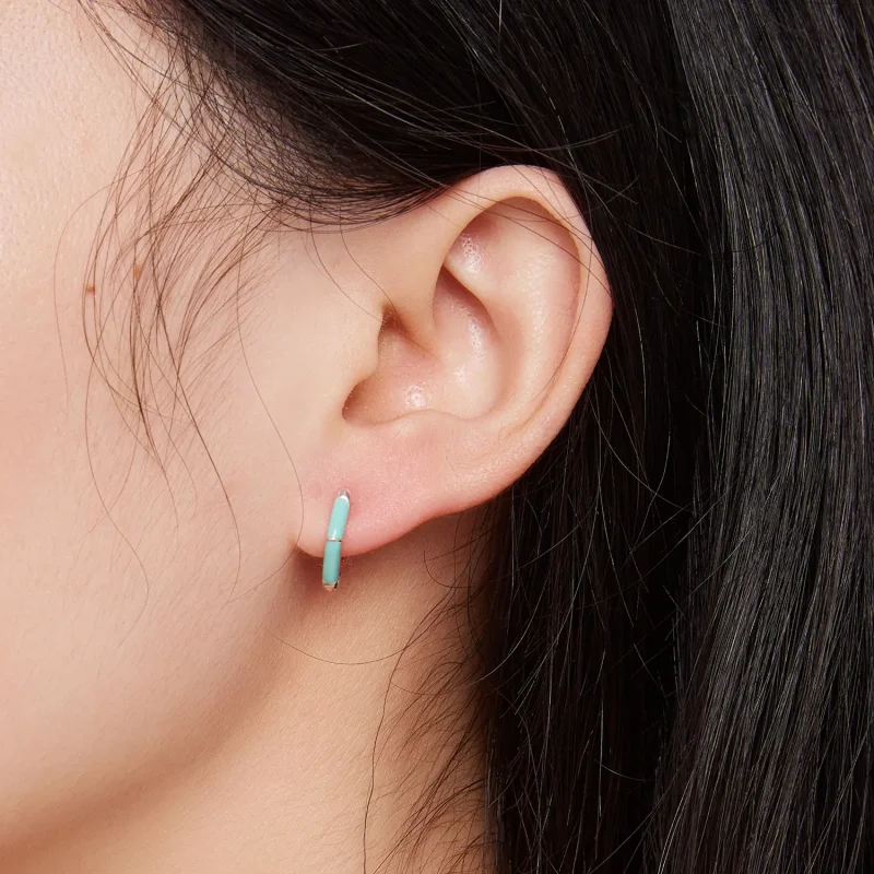 (zdjęcie do) Pandora Style Niebieskie Kolczyki Wisiorki z Błękitnym Diamentem - SCE1569-GN - Wyświetl 6
