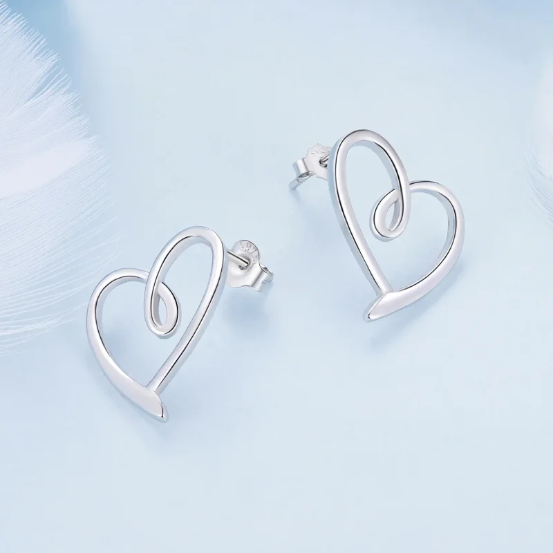 (zdjęcie do) Pandora Style Obrączkowe Kolczyki z Miłością - BSE871 - Wyświetl 3