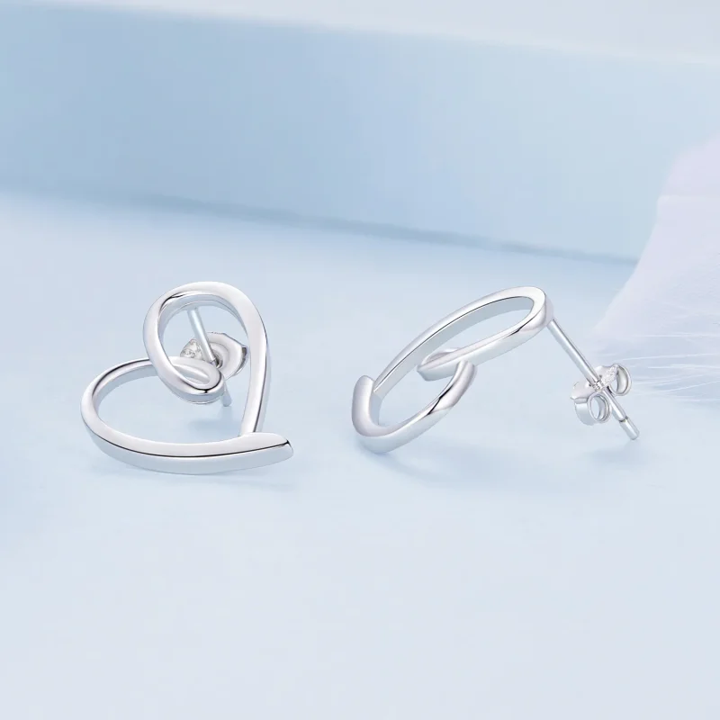 (zdjęcie do) Pandora Style Obrączkowe Kolczyki z Miłością - BSE871 - Wyświetl 4