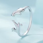 Pandora Style Otwarte Pierścień z Kotem - SCR917