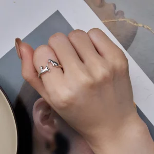 Pandora Style Otwarte Pierścień z Kotem - SCR917