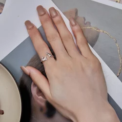 Pandora Style Otwarte Pierścień z Kotem - SCR917