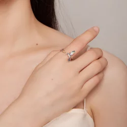 Pandora Style Otwarte Pierścienie Koliber - BSR391