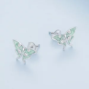 Pandora Style Oz Czarodziej Motylki Kolczyki w formie sztyftu - BSE828