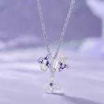 Pandora Style Pansy Dangle - SCC2584