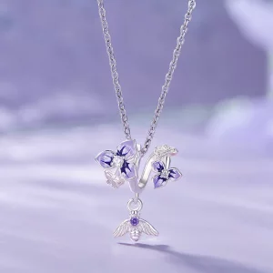 Pandora Style Pansy Dangle - SCC2584