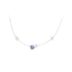 Pandora Style Pansy Stretch Necklace - BSN336