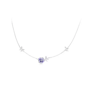 Pandora Style Pansy Stretch Necklace - BSN336