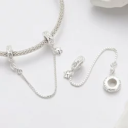 Pandora Style Pattern Bezpieczny Łańcuch - SCC2620