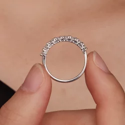 Pandora Style Patternmoissanite Ring(One Certificate) - MSR015